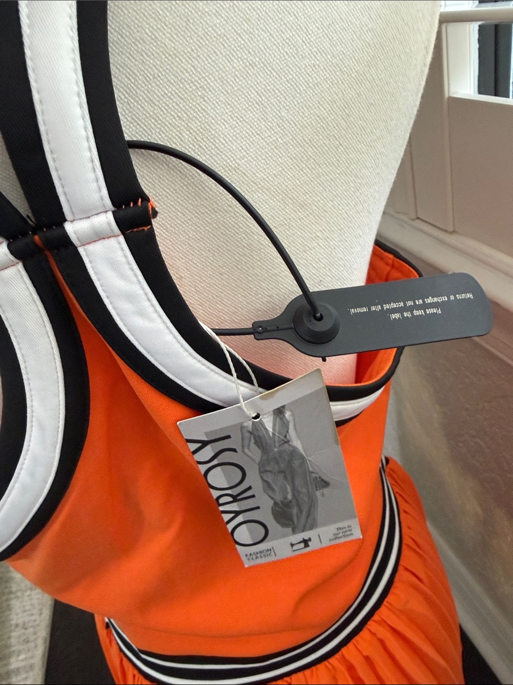 Oyrosy Athletic orange sundress M - Picture 3 of 7